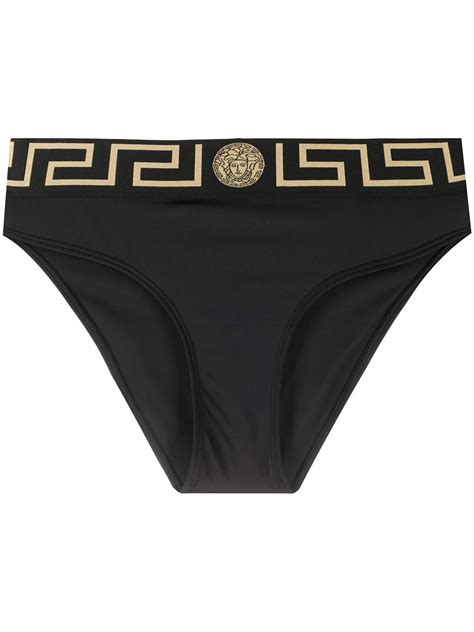 versace bikini black|farfetch Versace bikini.